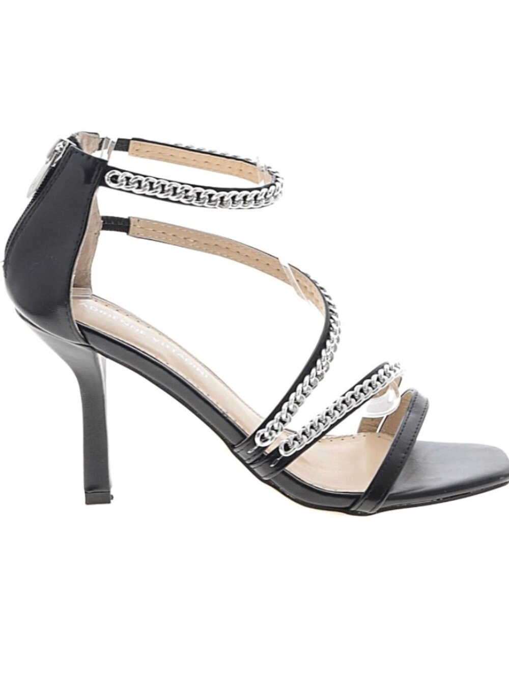 Adrienne Vittadini Women's "Geoff" Dress/Stiletto Sandal In Black - Size 9